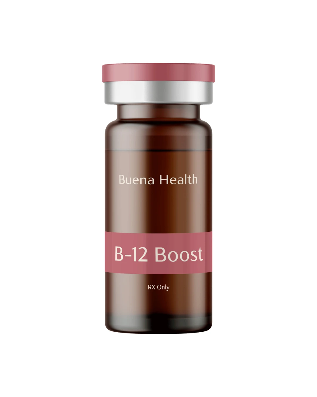 A Buena Health B-12 prescription vial
