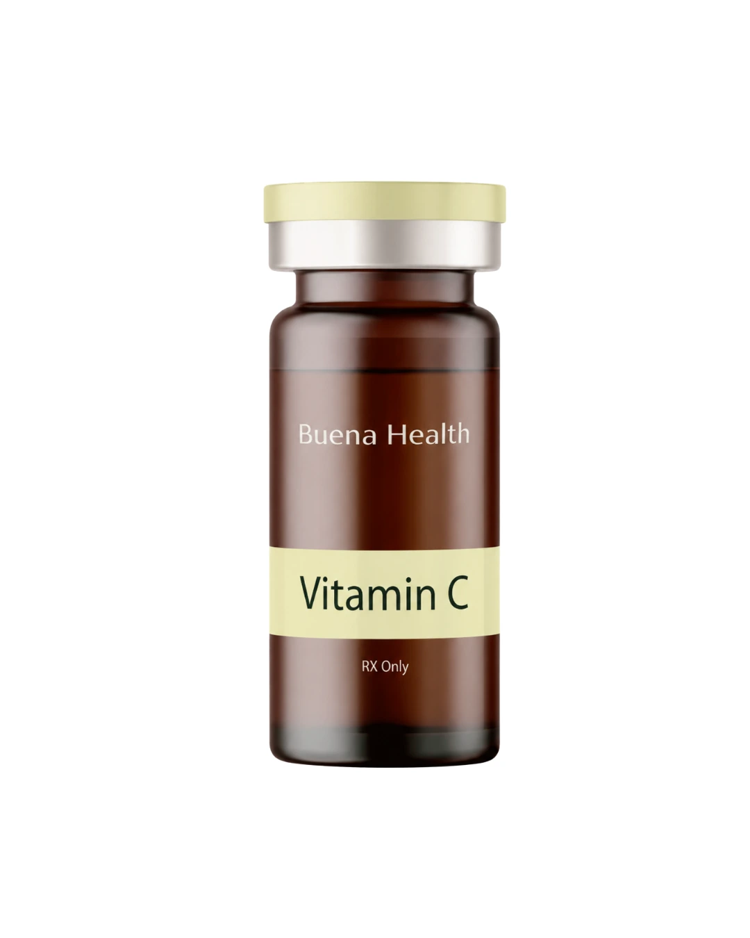 A Buena Health Vitamin C prescription vial